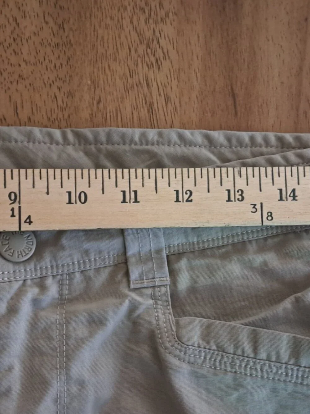 North Face Trail Utility  Hiking Outdoor Pants Size 34x28 Khaki travel gorpcore